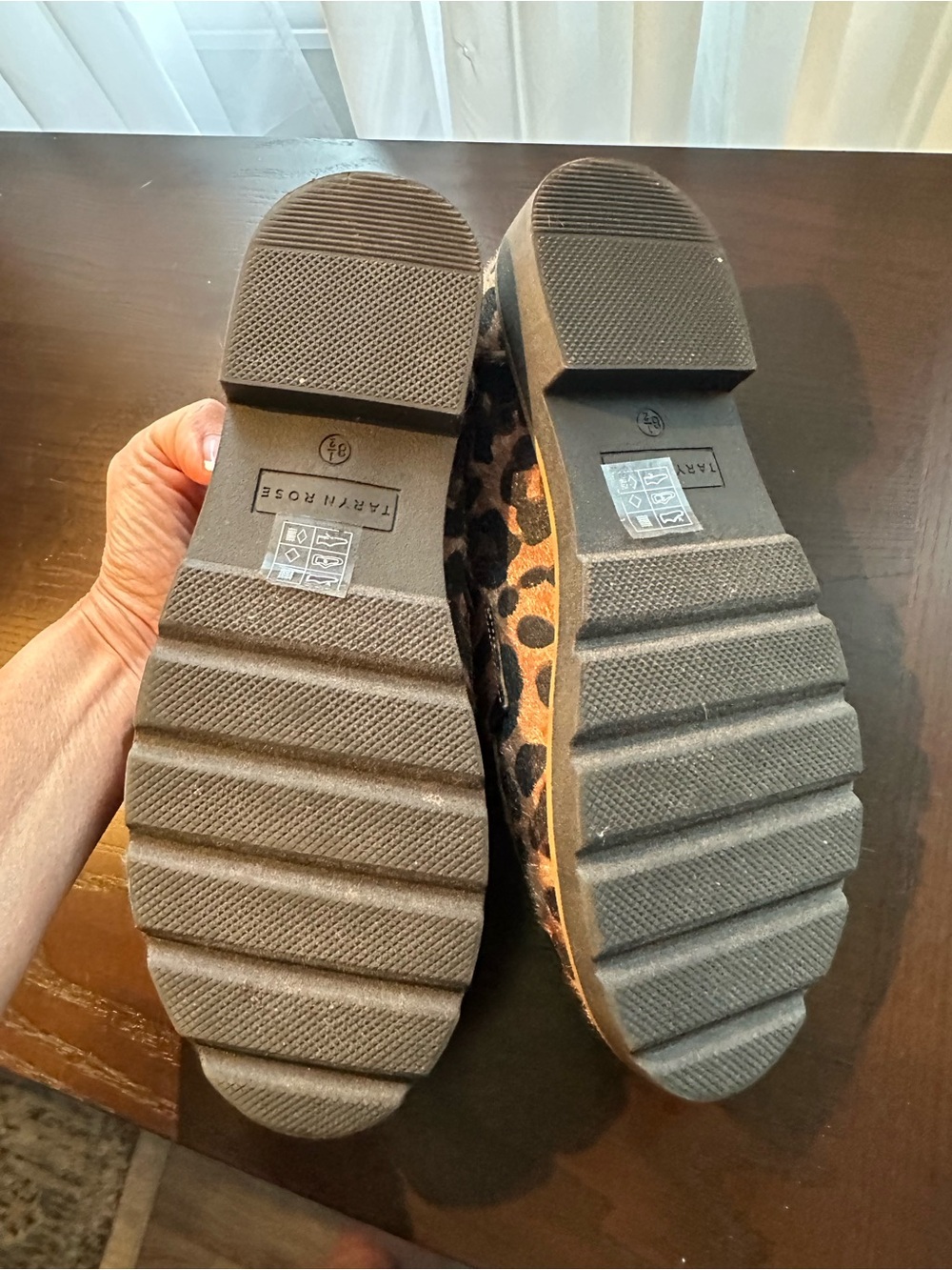 Taryn Rose Comfort By Design Leopard Haircalf Penny Loafers - Picture 3 of 6